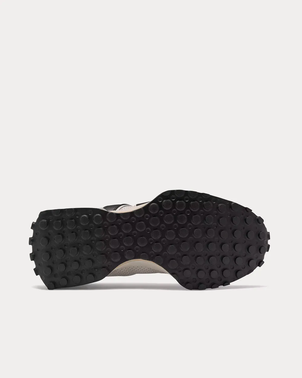 327 White with Black Low Top Sneakers