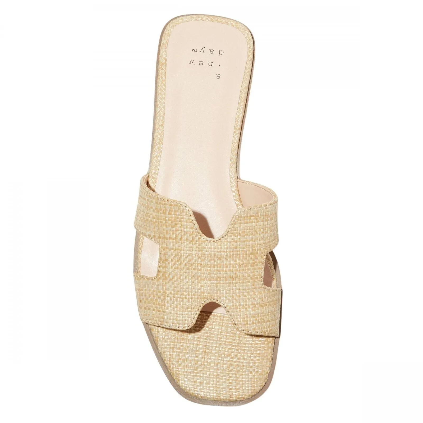 A New Day Womens Nina Slide Sandals 88870712 Beige Brown 8M