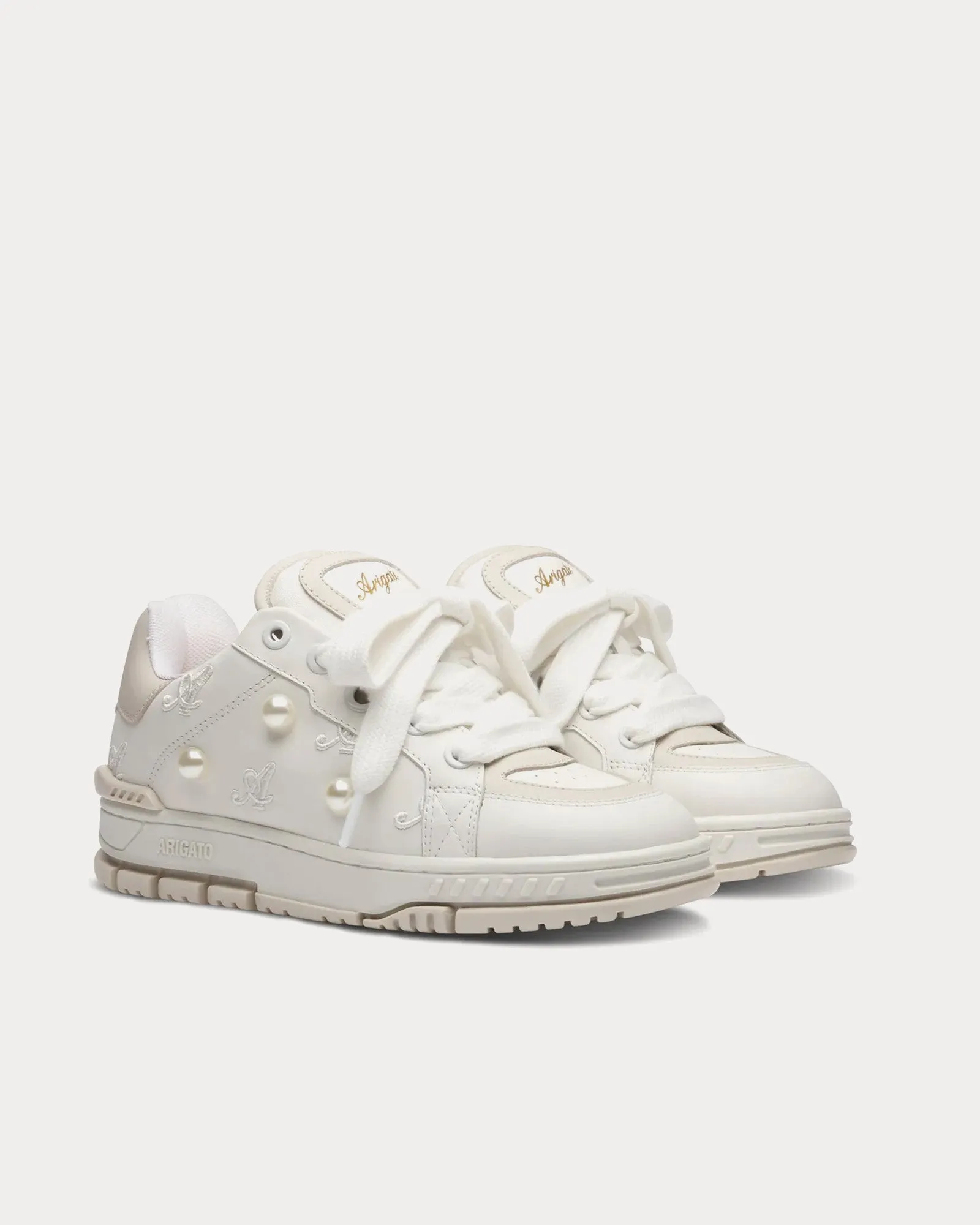 Area Haze Pearl White / Off White Low Top Sneakers