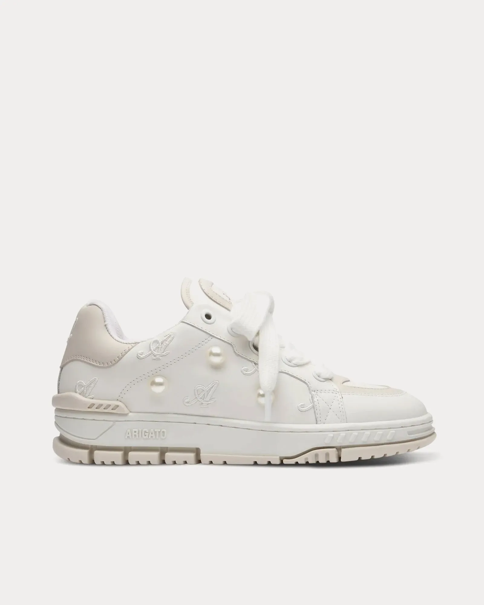 Area Haze Pearl White / Off White Low Top Sneakers