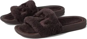 Athletic Propulsion Labs (APL) Shearling Slide Chocolate 9 B (M)