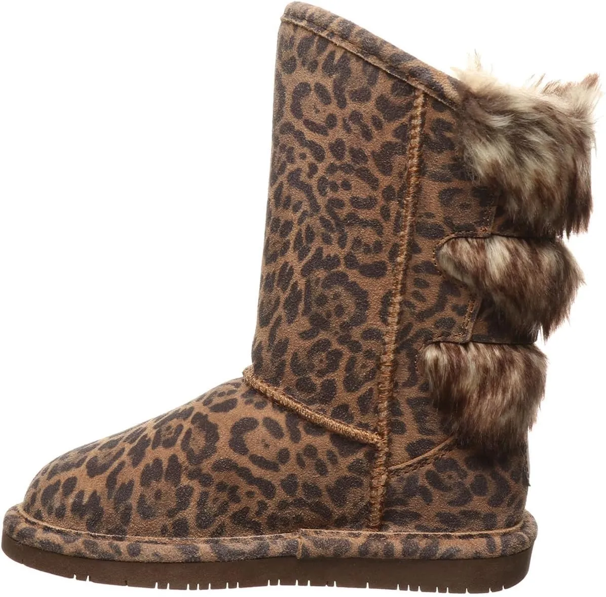 BEARPAW Youth Boshie Multiple Colors | Youth's Boot Classic Suede | Kid's Slip On Boot | Comfortable Winter Boot