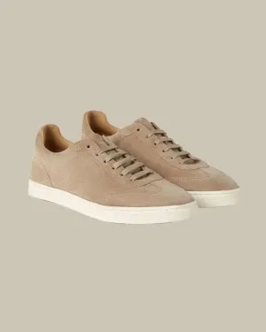 Beige Suede Sneakers