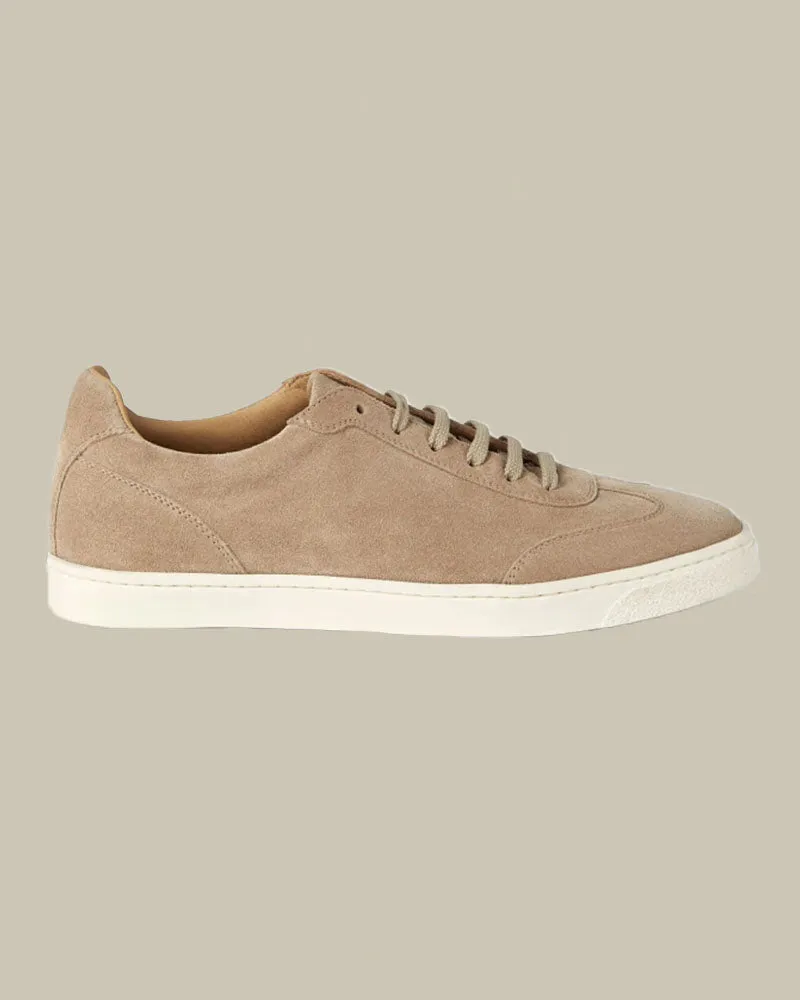 Beige Suede Sneakers