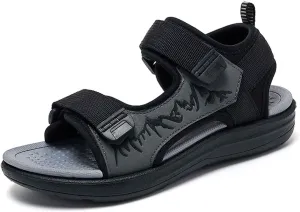 Big Kids Boy Sandals Open Toe Adjustable Arch Support Lightweight Comfort Barefoot Hiking Summer Sandals for Toddler Boys