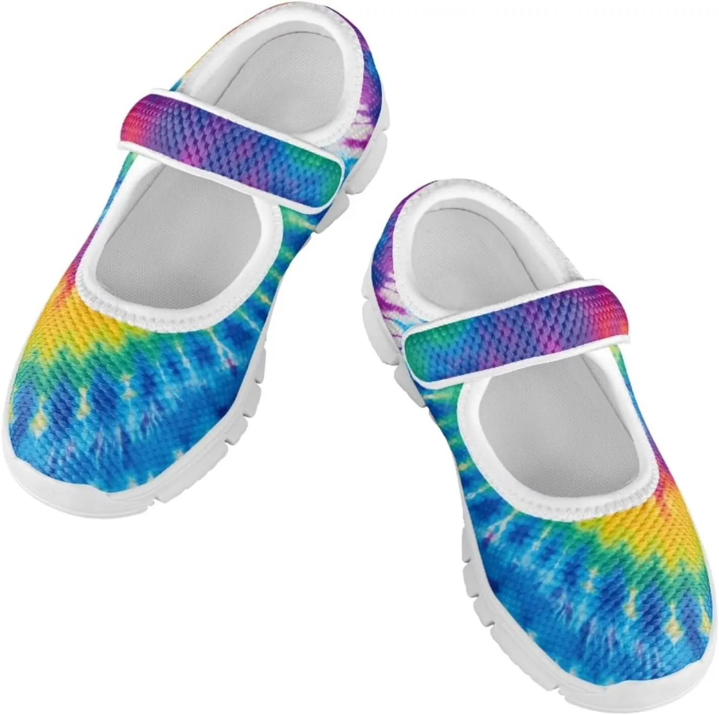Binienty Girl's Mary Jane Sneakers Casual Mesh School Uniform Shoes Cozy Slip On Dancing Ballet Flats
