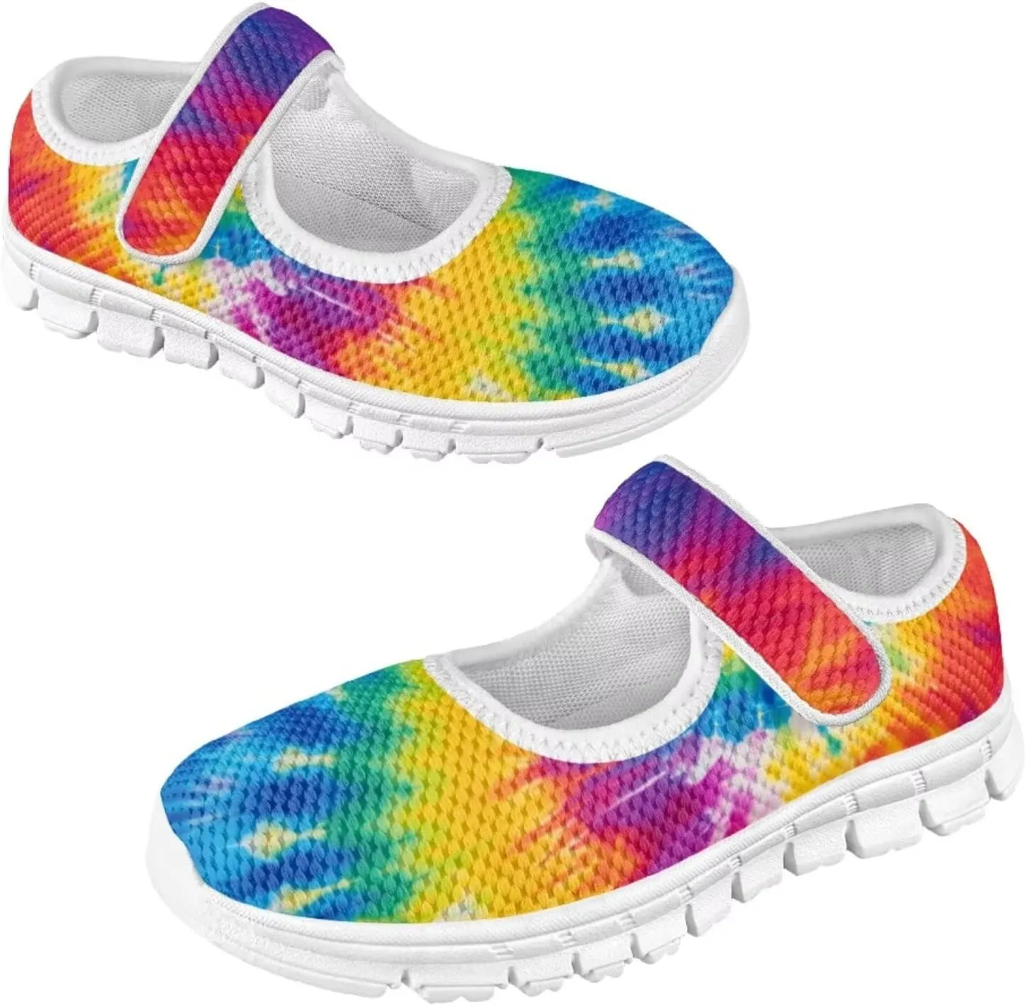 Binienty Girl's Mary Jane Sneakers Casual Mesh School Uniform Shoes Cozy Slip On Dancing Ballet Flats