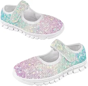 Binienty Little/Big Girl Mary Jane Flat Shoes Casual Slip On Ballet School Shoes Cozy Lightweight