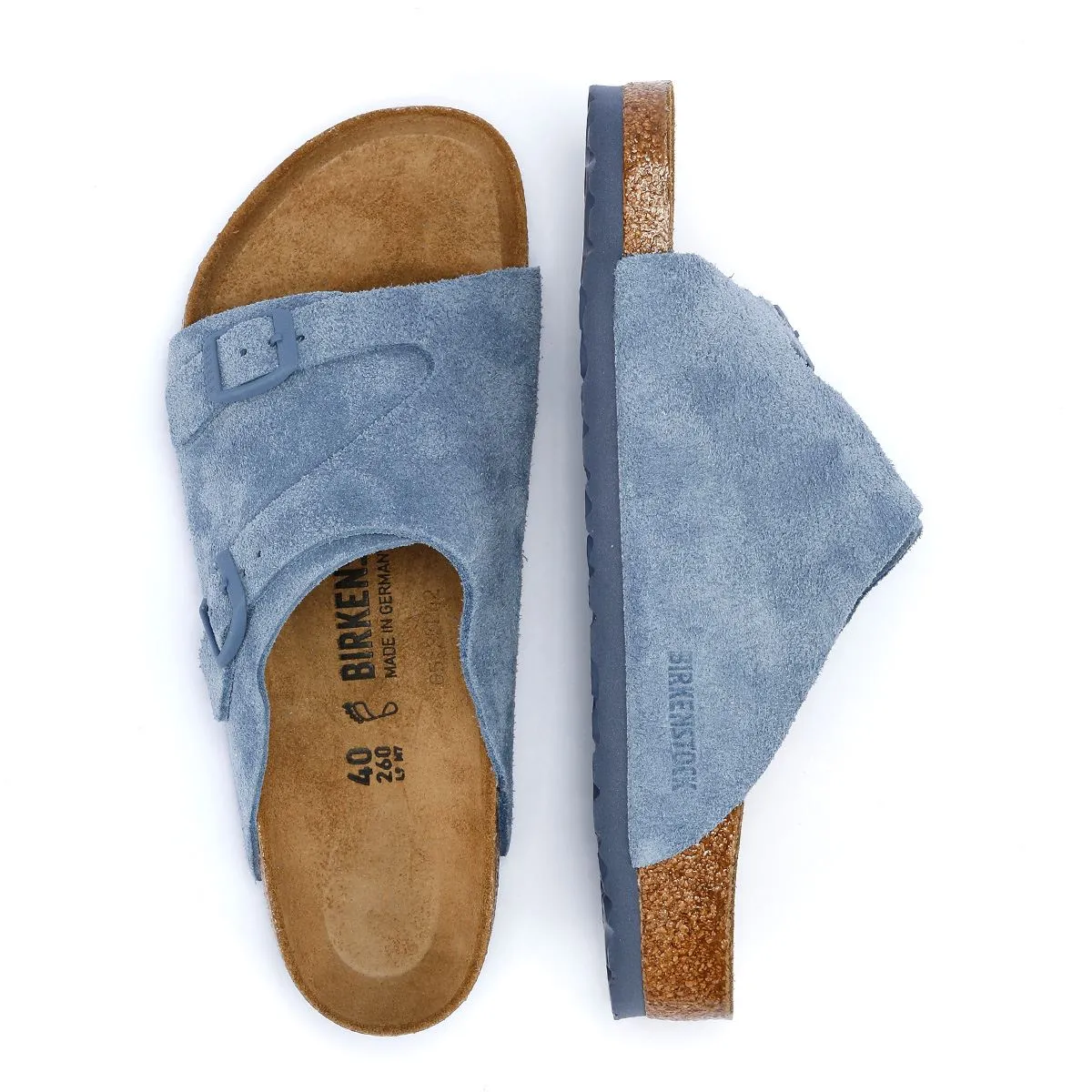 Birkenstock Zurich Suede Elemental Blue Sandals