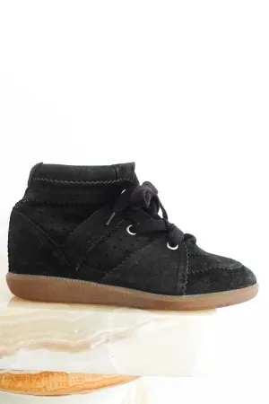 Black Bobby suede trainers RRP £400