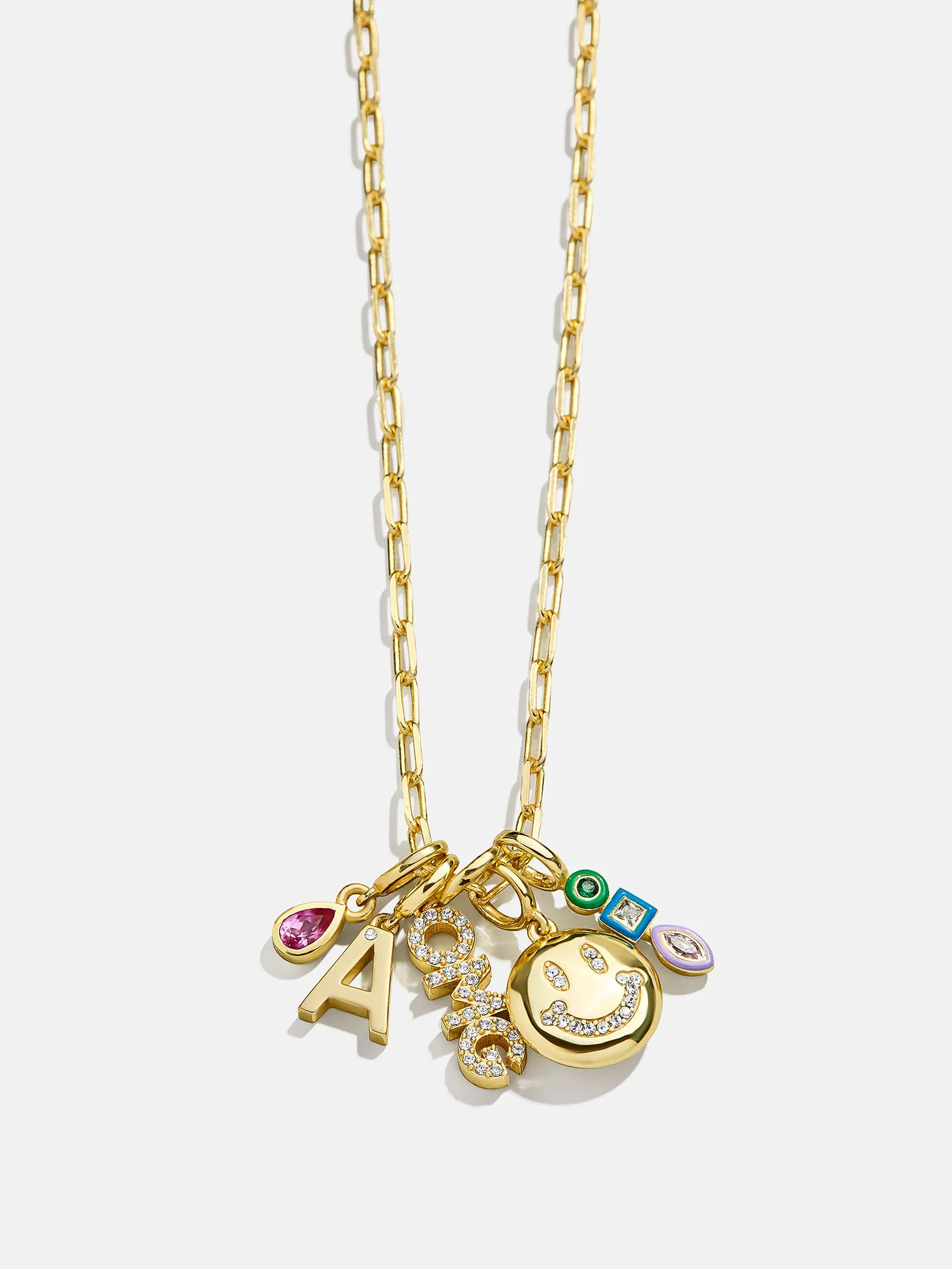Block Pavé Initial Cluster Charm - K