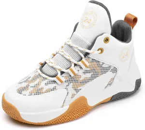 Boys Girls Basketball Shoes Kids Fashion Sneakers Casual Non-Slip Sport Shoes for Boys Outdoor and Indoor