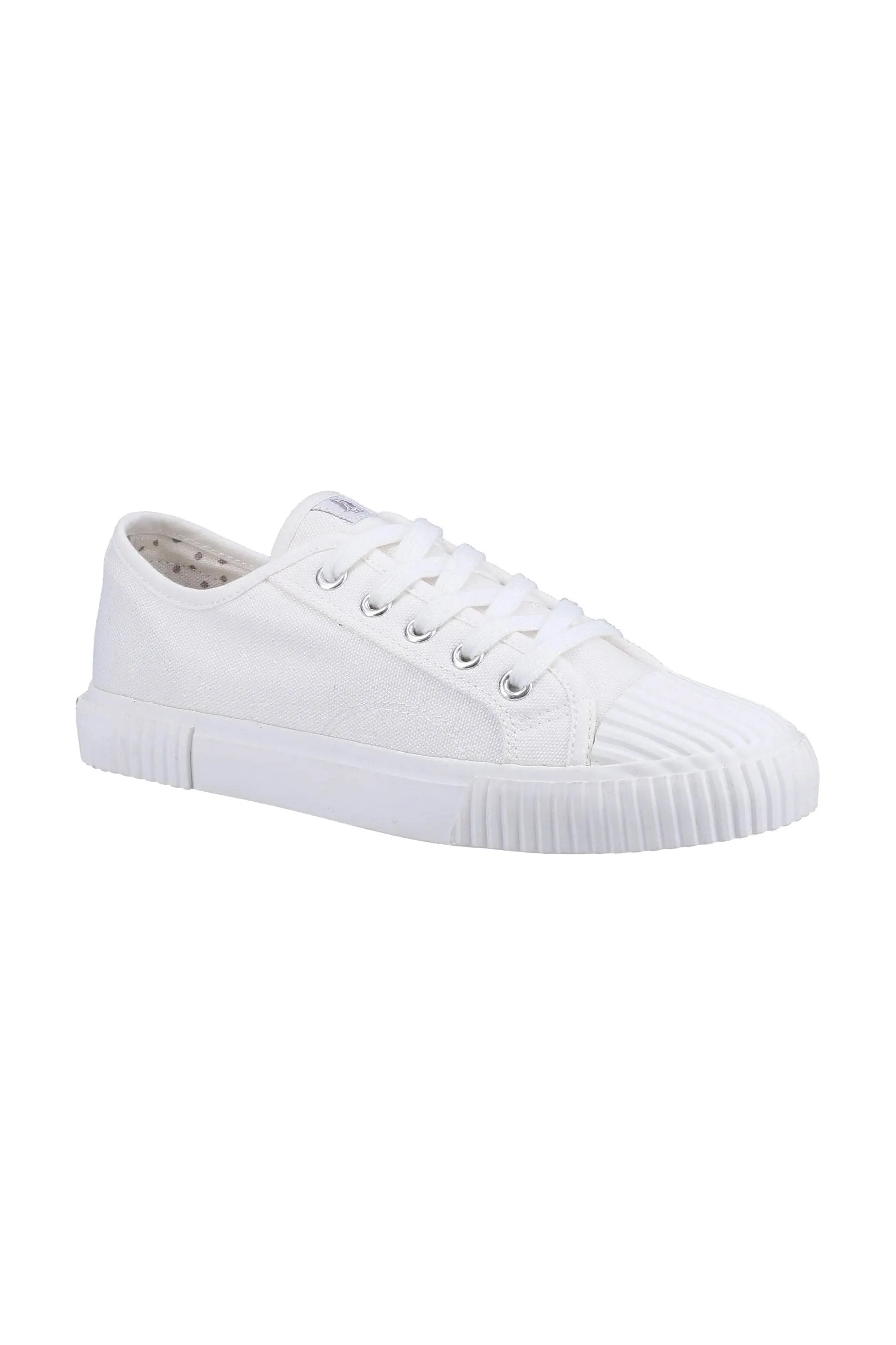 Brooke Canvas Trainers - White