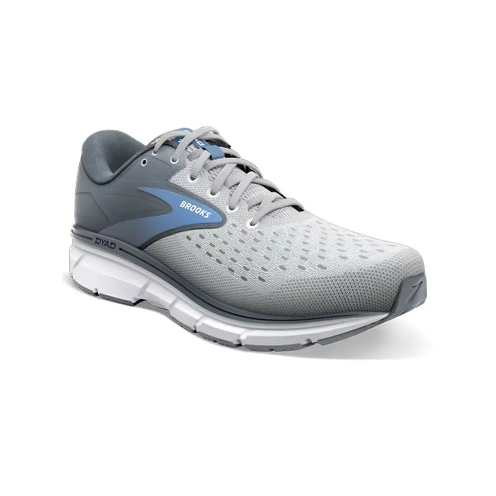 BROOKS DYAD 11 GREY/WHITE/BLUE - WOMENS