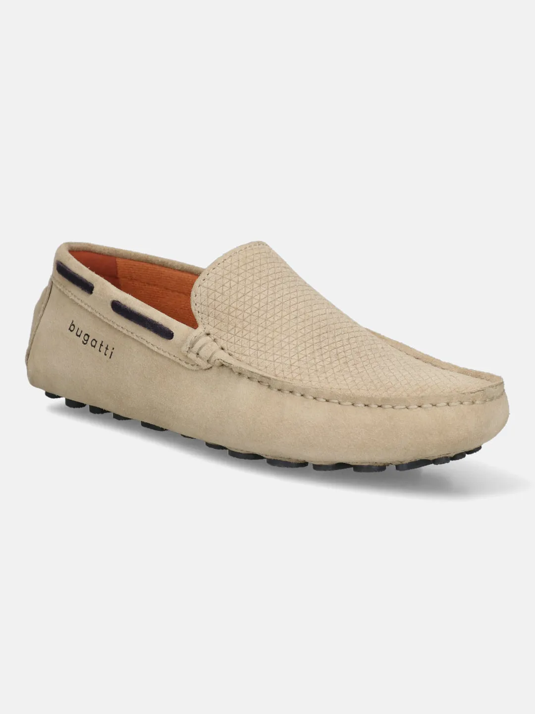 bugatti Sand Premium Leather  Slip On