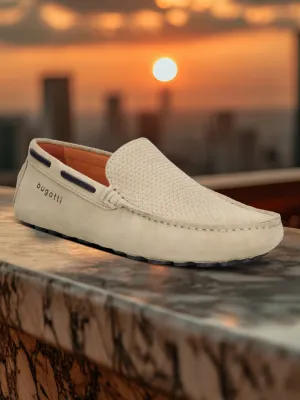 bugatti Sand Premium Leather  Slip On
