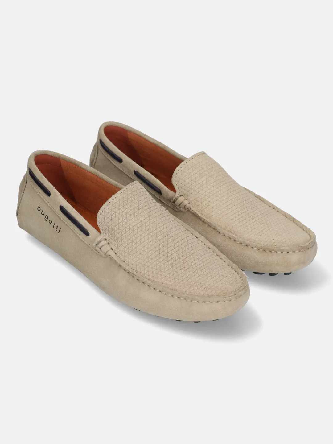 bugatti Sand Premium Leather  Slip On