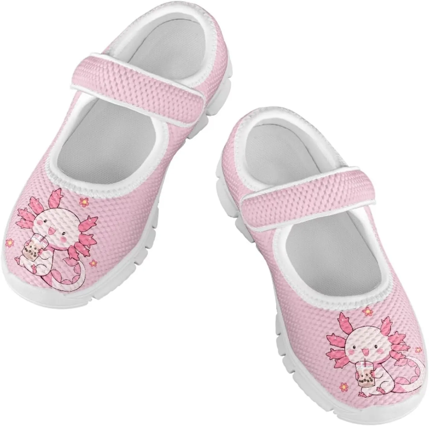 Cartoon Mary Jane Shoes for Little Girls Casual Slip-on Ballet Flats Flower Girl Wedding Party Flats Kids Teenis Girls Athletic Running Tennis Shoes