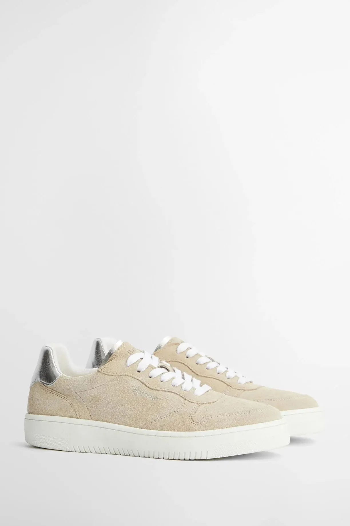Celeste Trainers - Beige/Silver