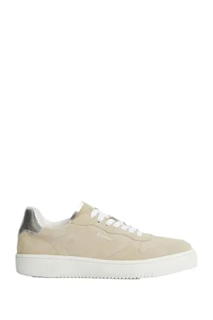 Celeste Trainers - Beige/Silver