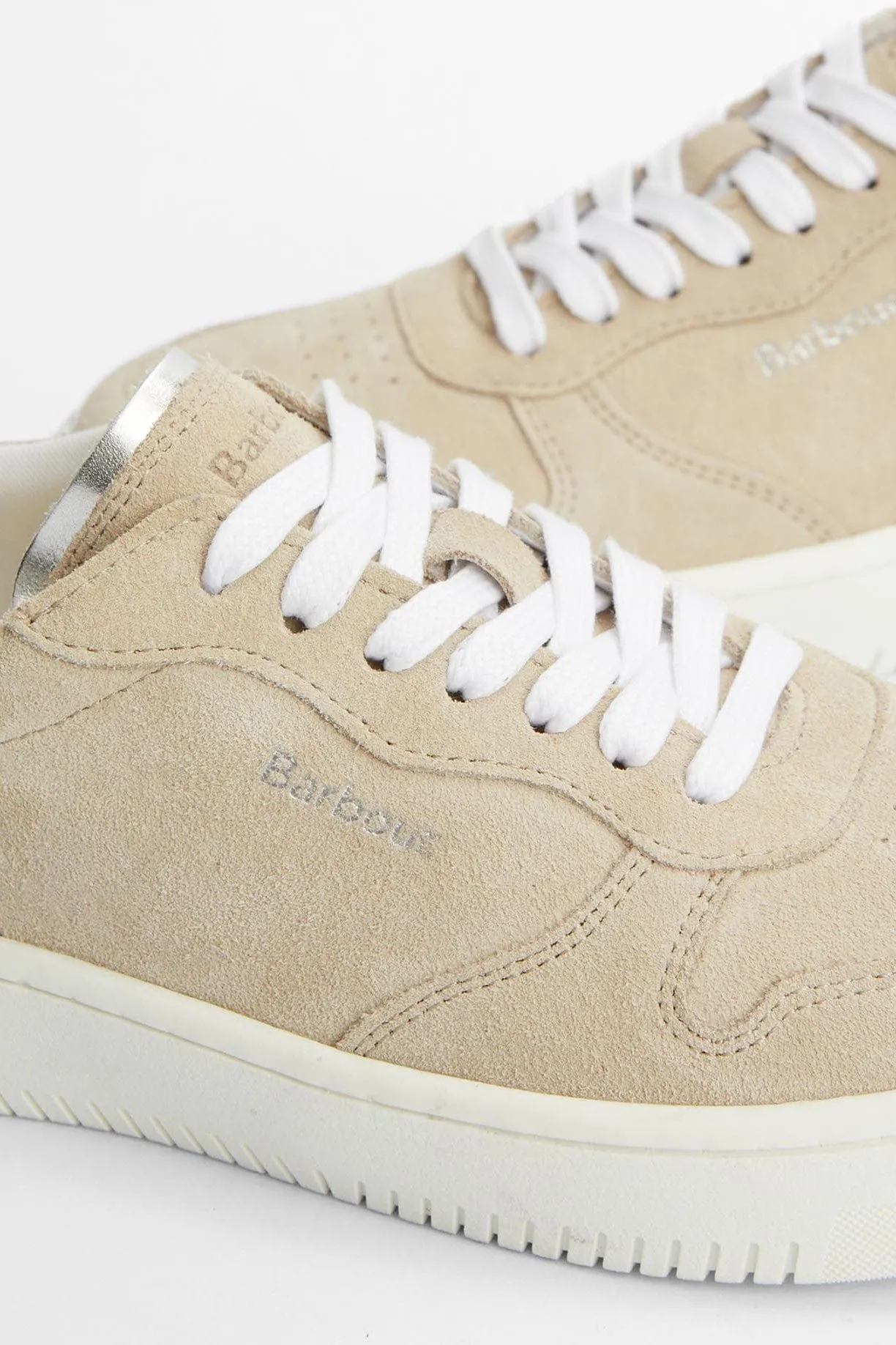 Celeste Trainers - Beige/Silver