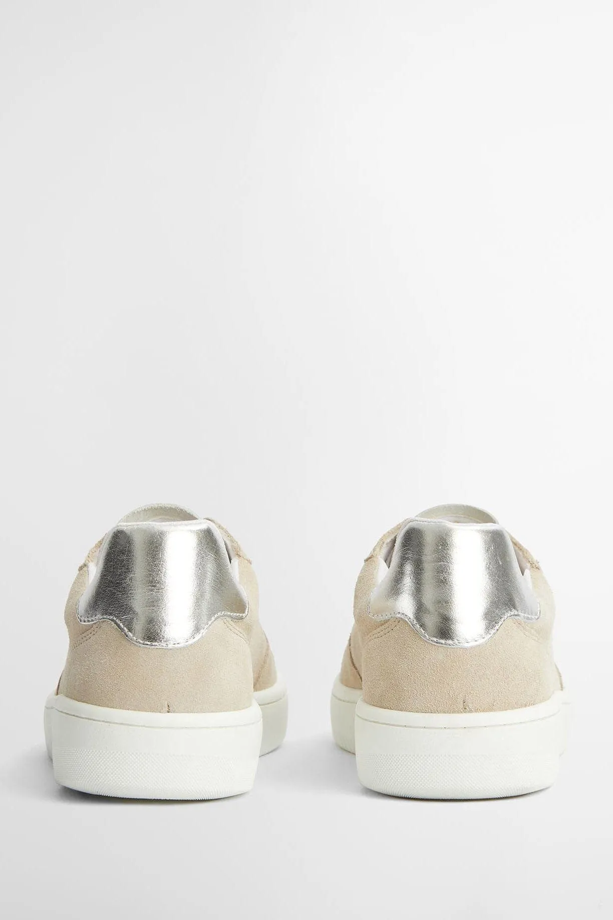 Celeste Trainers - Beige/Silver
