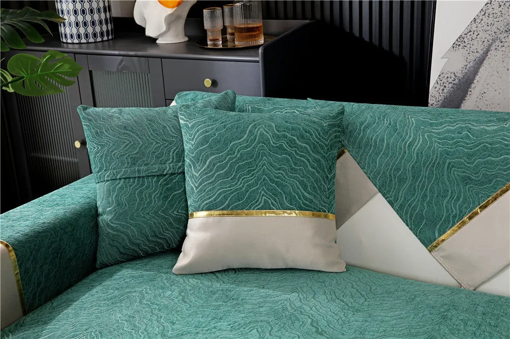 Chenille high-precision stitching elegant sofa cushion modern minimalist four seasons universal non-slip sofa cushion