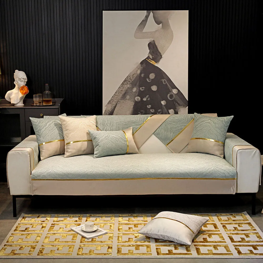 Chenille high-precision stitching elegant sofa cushion modern minimalist four seasons universal non-slip sofa cushion