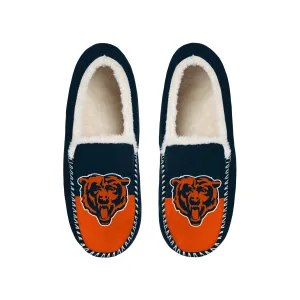 CHICAGO BEARS MEN'S COLOR BLOCK MOCCASINS