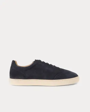 Coda di Rondine Suede Navy Low Top Sneakers