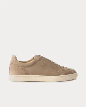 Coda di Rondine Suede Sand Beige Low Top Sneakers