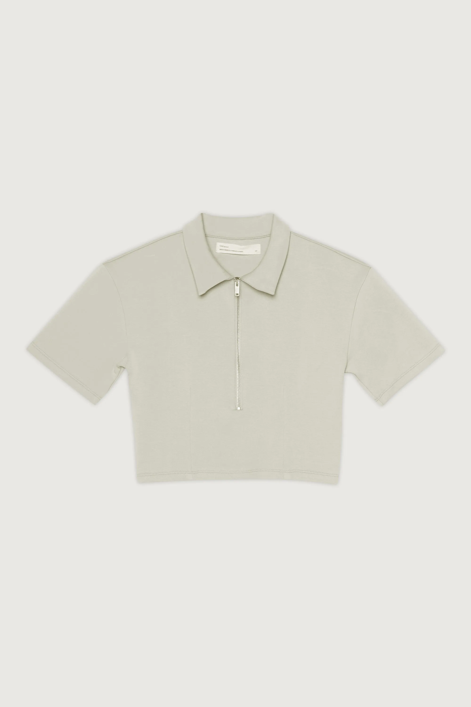 COLLARED HALF ZIP TEE