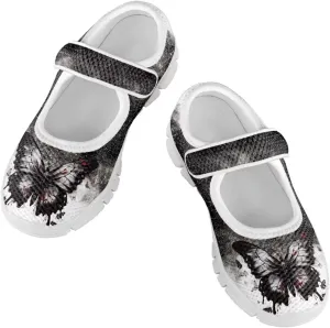 Coloranimal Mary Jane Flats Uniform Shoes for Girls Princess Shoes Girls' Flats Magic Sticker Shallow Mouth Dress Shoes with Anti Skid Sole