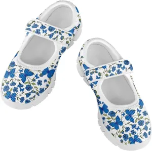 Coloranimal Mary Jane Flats Uniform Shoes for Girls Princess Shoes Girls' Flats Magic Sticker Shallow Mouth Dress Shoes with Anti Skid Sole