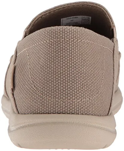 Crocs Men's Santa Cruz Convertible Slip On Loafer Casual Shoes, Khaki/Cobblestone, 12 M US