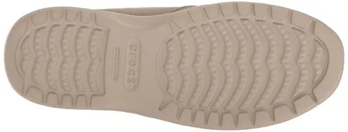 Crocs Men's Santa Cruz Convertible Slip On Loafer Casual Shoes, Khaki/Cobblestone, 12 M US