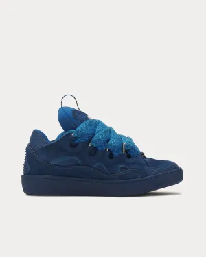 Curb Leather Petrol Blue Low Top Sneakers