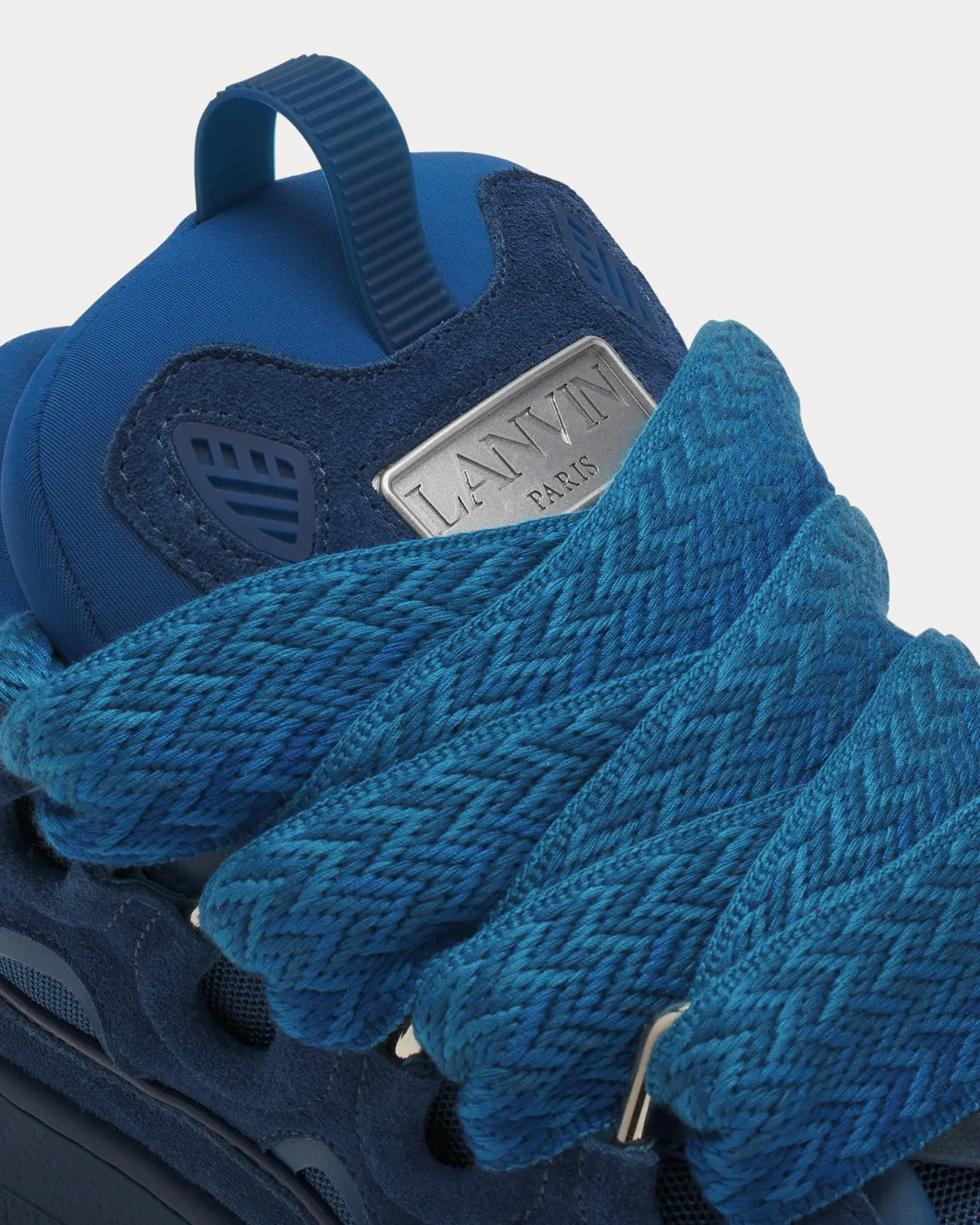 Curb Leather Petrol Blue Low Top Sneakers