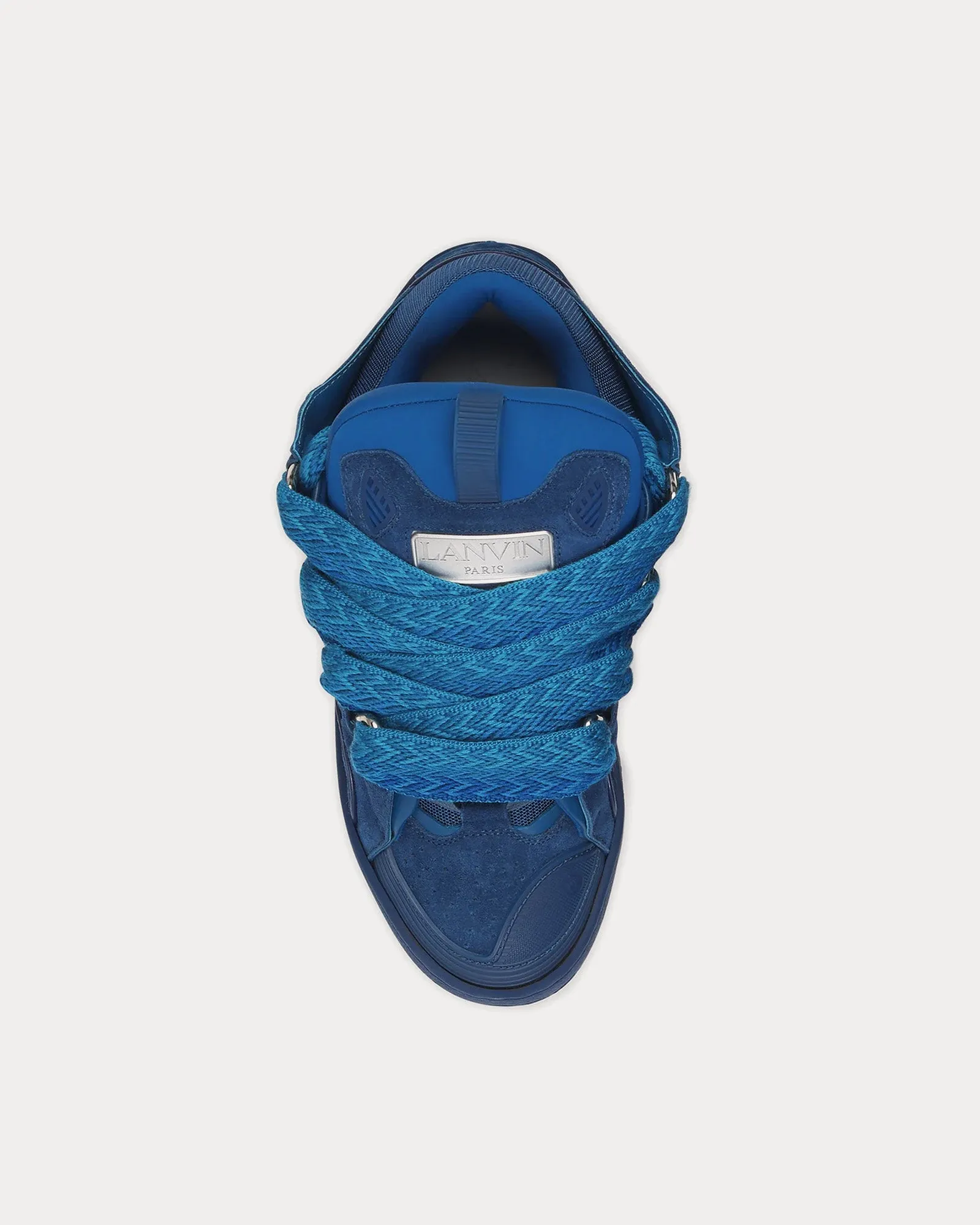 Curb Leather Petrol Blue Low Top Sneakers