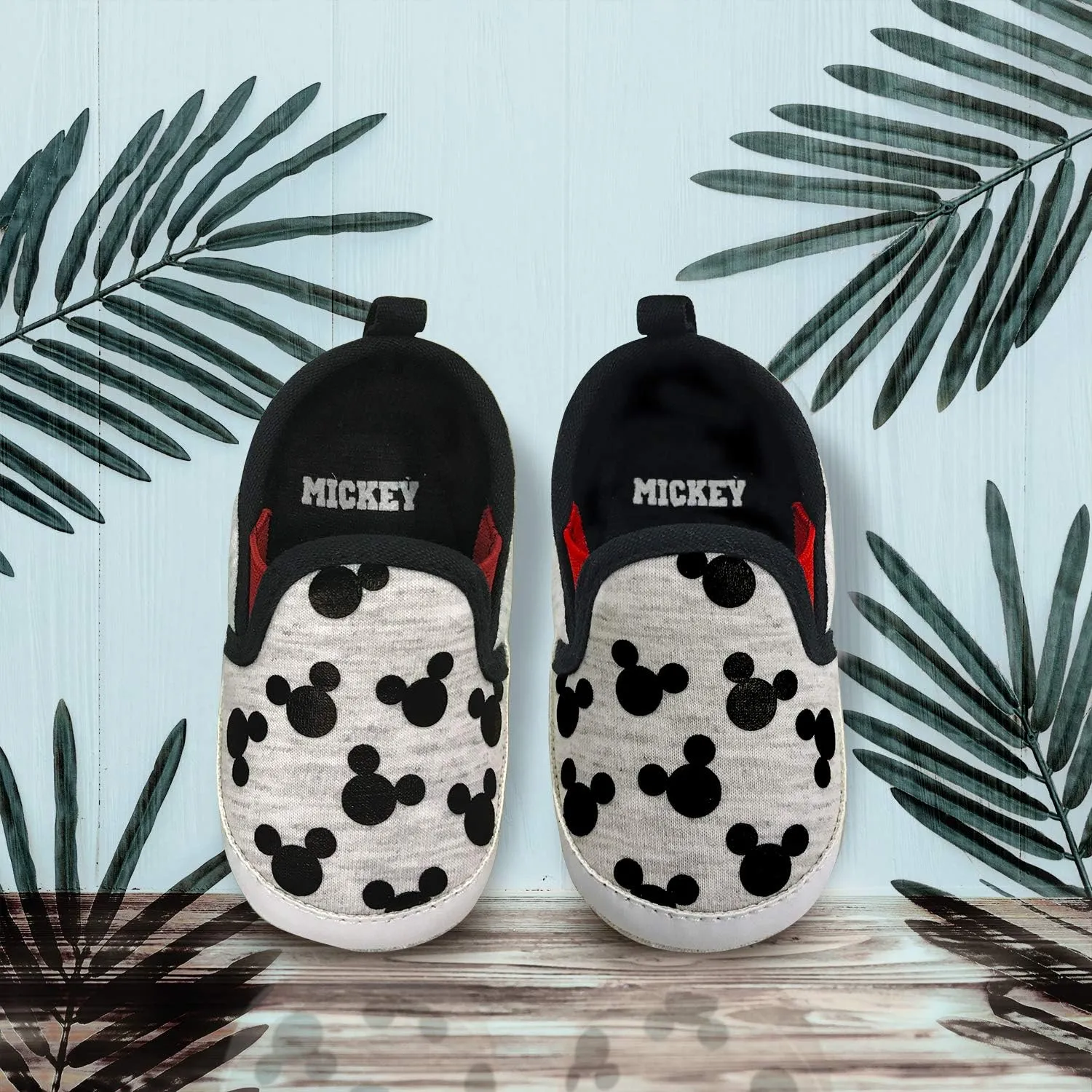 Disney Mickey Mouse Red and Black Infant Shoes