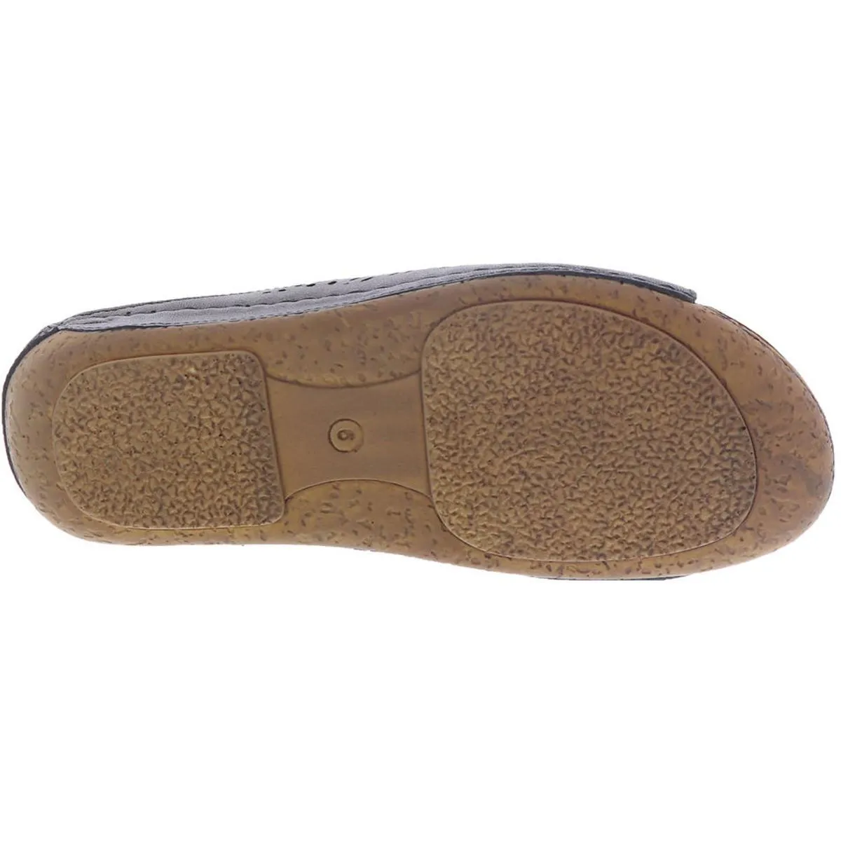 Easy Street Womens Valerie Leather Laser Cut Flats