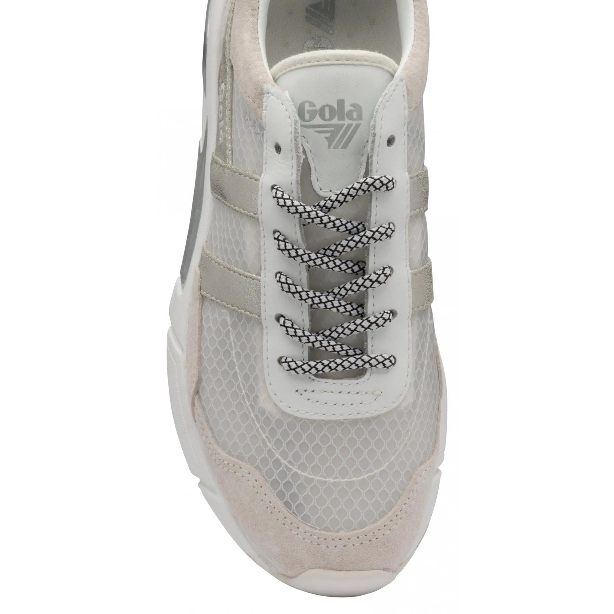 Eclipse Haze Metallic Trainer (White   Silver)