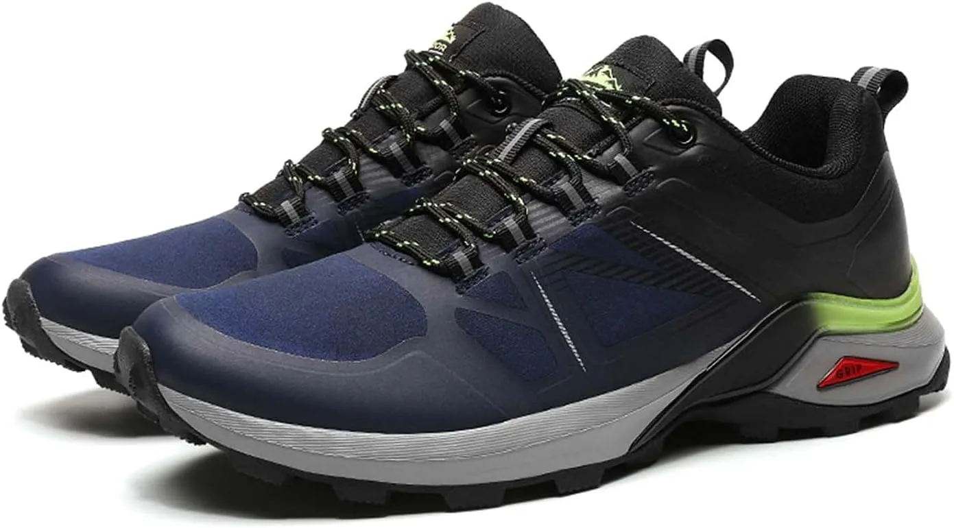 Eliogn Men's Light Trail Running Shoes Fashion Non-Slip Walking Shoes Road Running Shoes Hiking Shoes