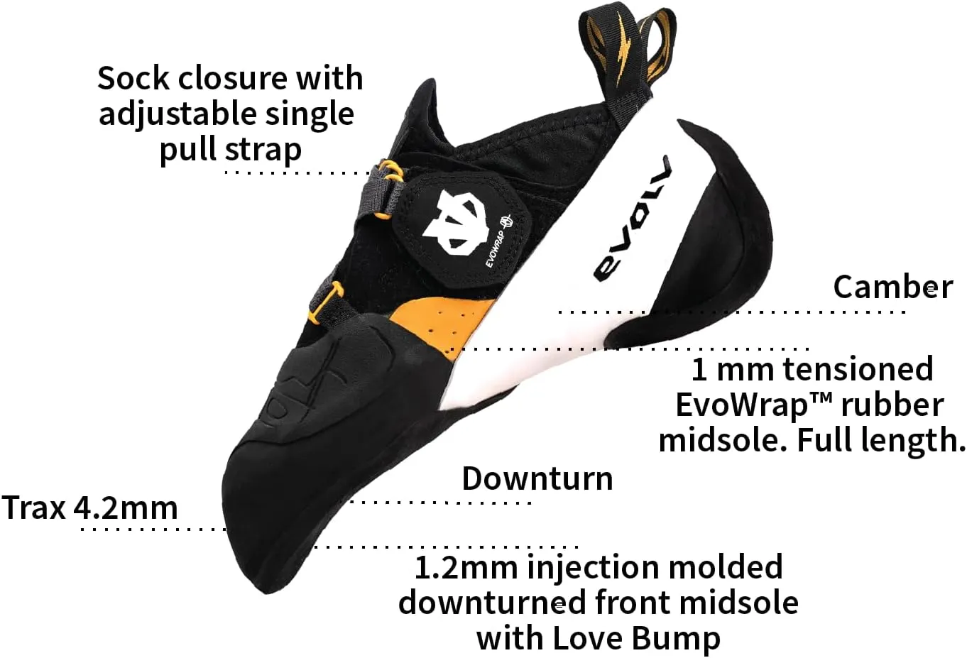 EVOLV Shaman Pro Rock Climbing Shoe for Bouldering & Sport Climbing