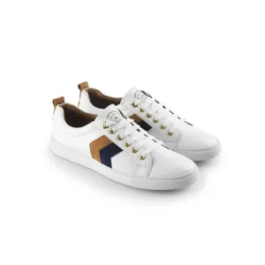 Fairfax & Favor Alexandra Ladies Trainer - Tan/Navy