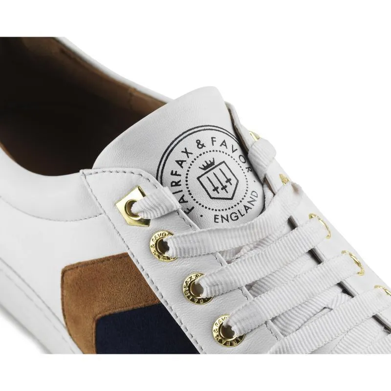 Fairfax & Favor Alexandra Ladies Trainer - Tan/Navy