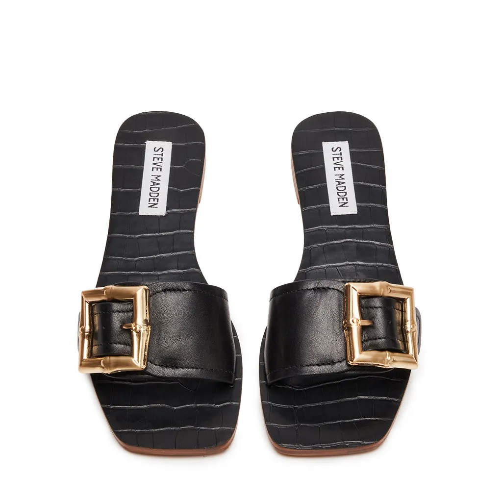 Farrah Sandal BLACK LEATHER