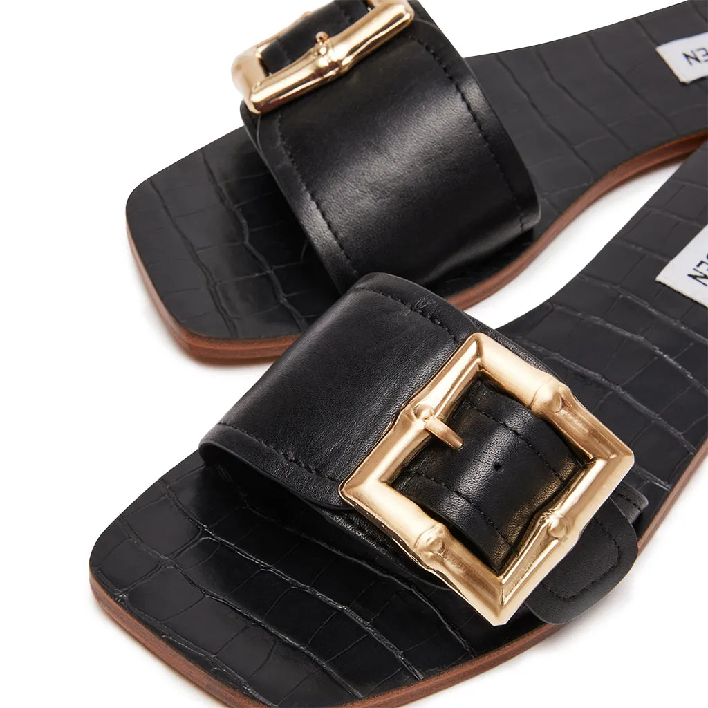 Farrah Sandal BLACK LEATHER