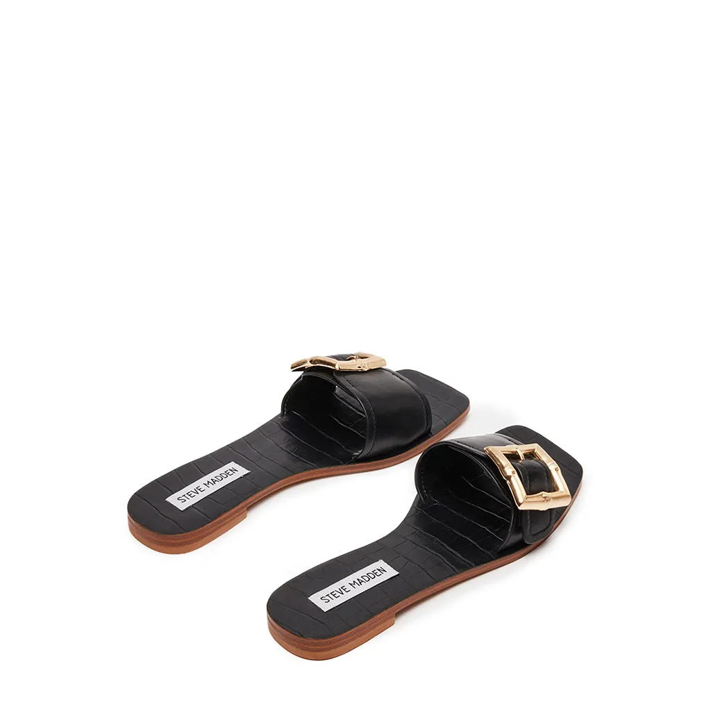 Farrah Sandal BLACK LEATHER