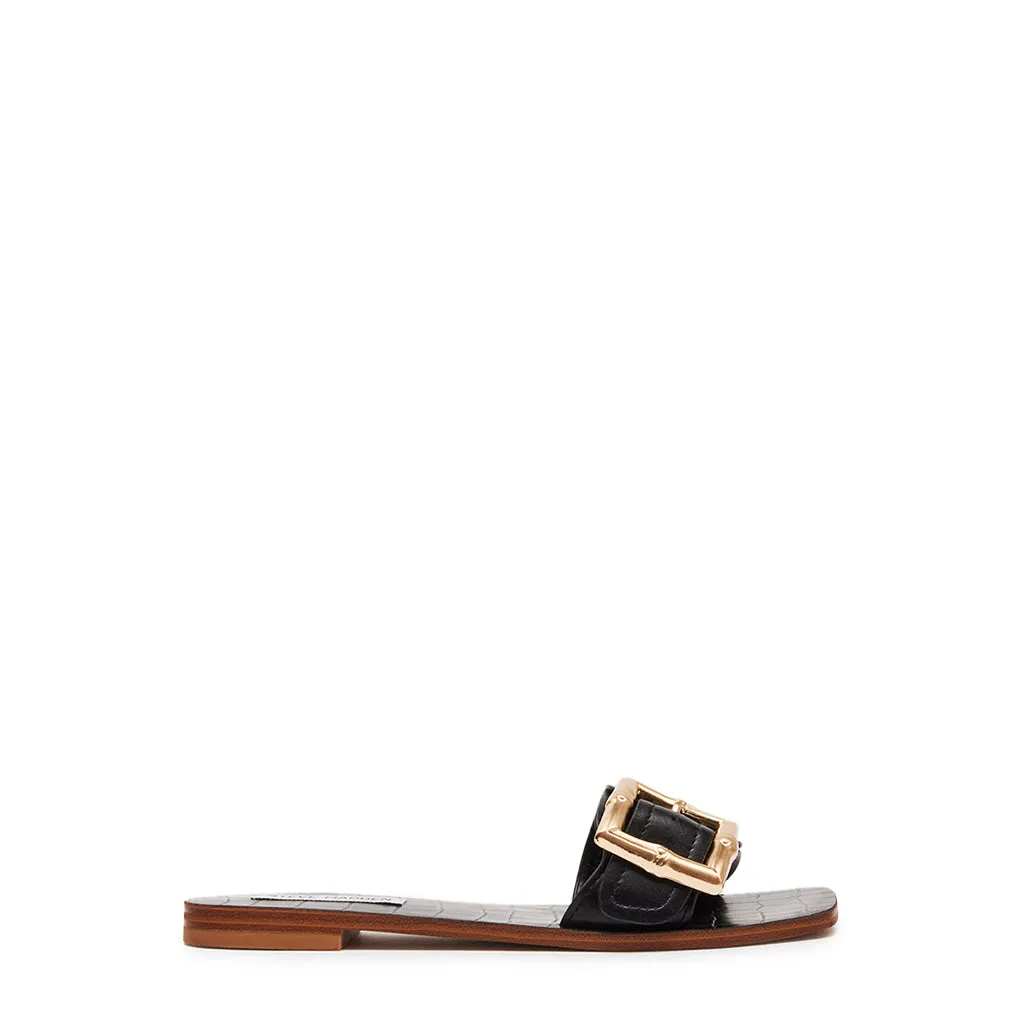 Farrah Sandal BLACK LEATHER